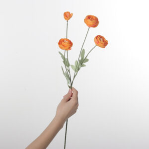 4-Head Linglong Tea Rose (Orange)