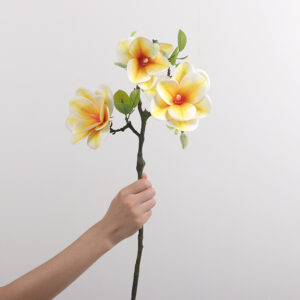 3-Head Round-Bowl Large Magnolia (Yellow)