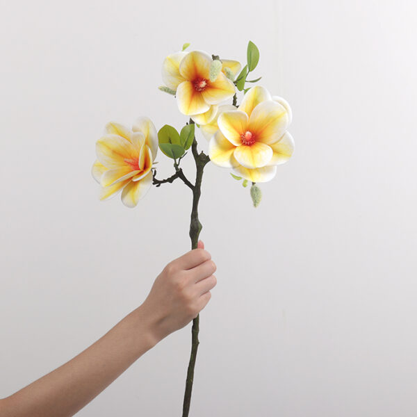 3-Head Round-Bowl Large Magnolia (Yellow)