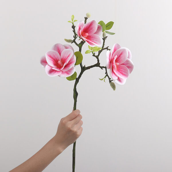 3-Head Round-Bowl Large Magnolia (Pink Purple)
