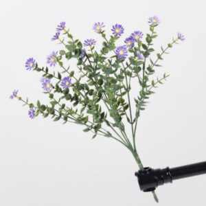 Artificial 7-Fork Eucalyptus Daisies - Purple