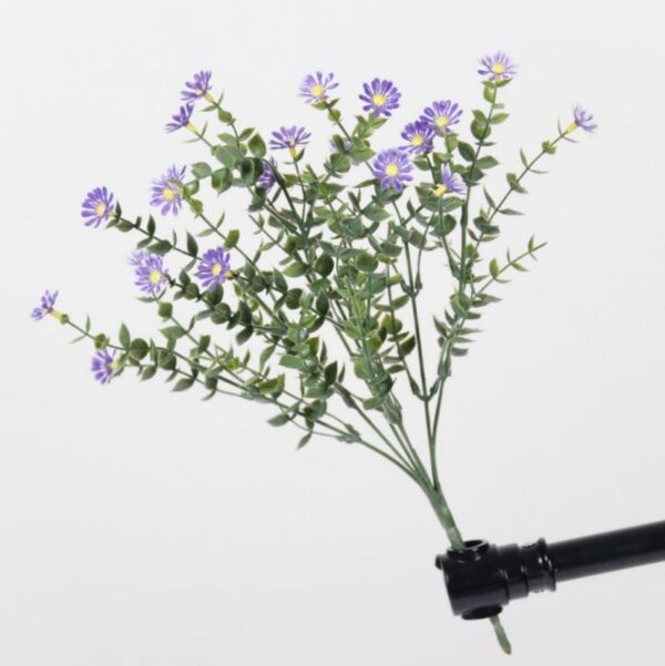 Artificial 7-Fork Eucalyptus Daisies - Purple