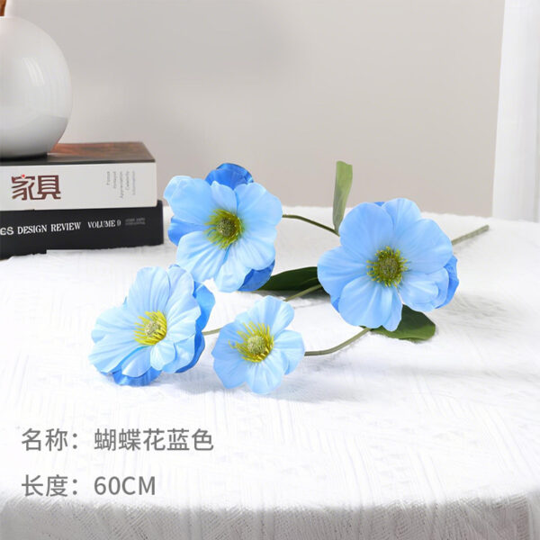 Artificial Butterfly Flower, Blue
