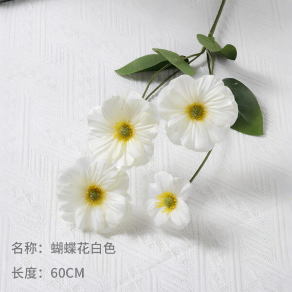 Artificial Butterfly Flower, White