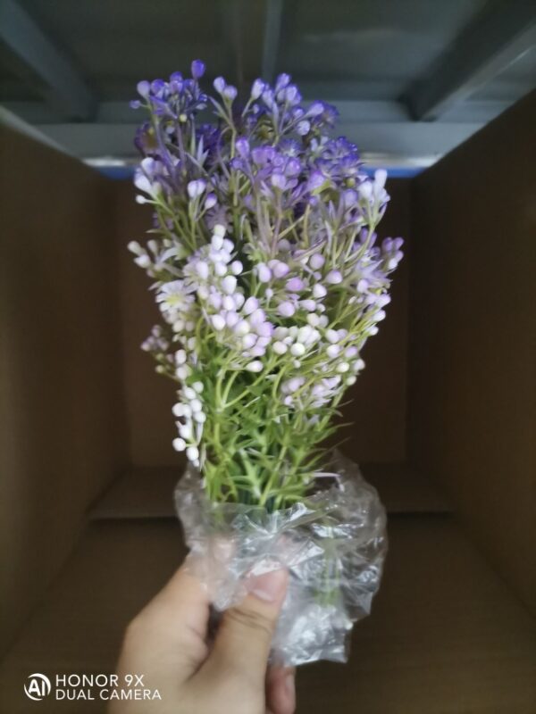 Artificial White-Dot Baby's Breath (Light Purple with Flowers)