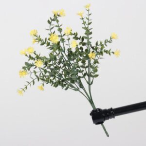 Artificial 7-Fork Eucalyptus Daisies - Yellow