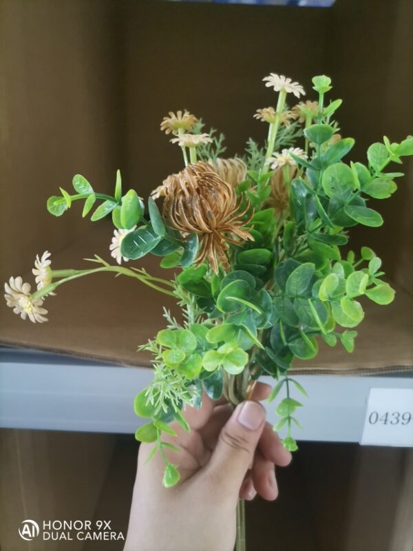 Artificial Chrysanthemum Mix Mini Bundle (Brown and White)