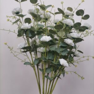 Artificial Carnation Bundle with Leaves