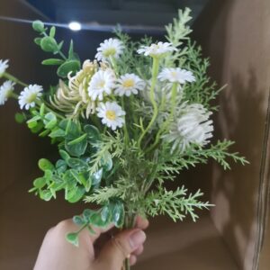 Artificial Chrysanthemum Mix Mini Bundle (White)