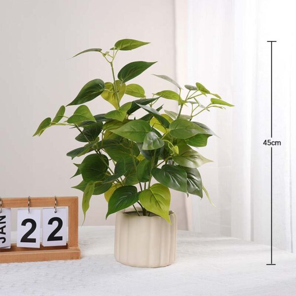 45CM Large-Branch Heart Leaf Potted Plant