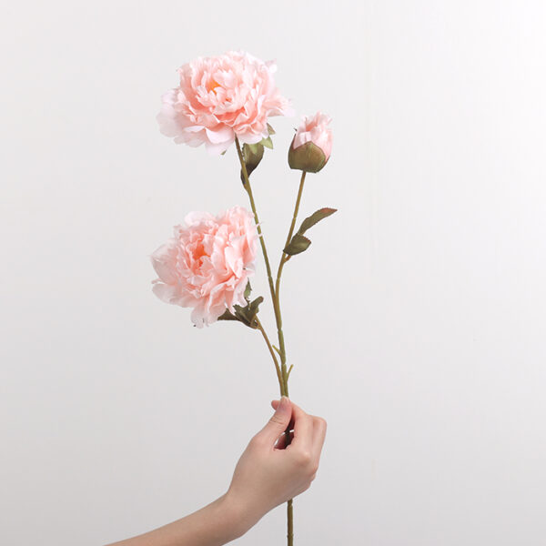 3-Head Large Peony (Light Pink)