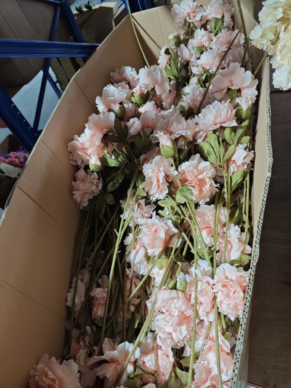 Artificial 3-Head Peony, Pink
