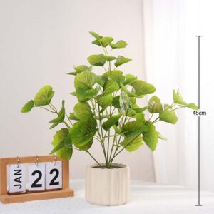 45CM Large-Branch Autumn Green Ginkgo Potted Plant