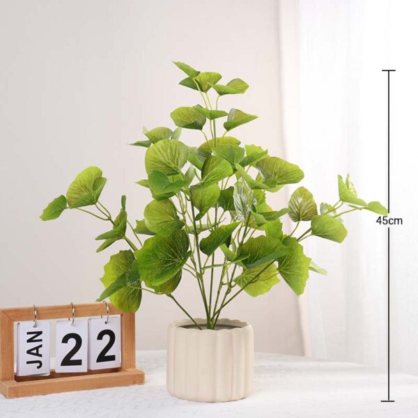 45CM Large-Branch Autumn Green Ginkgo Potted Plant
