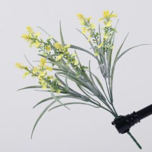 Artificial 7-Fork Spring Grass Lavender - Yellow
