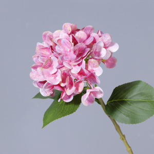 Oil-Paint Pink 4-Leaf Real-Touch Large Hydrangea
