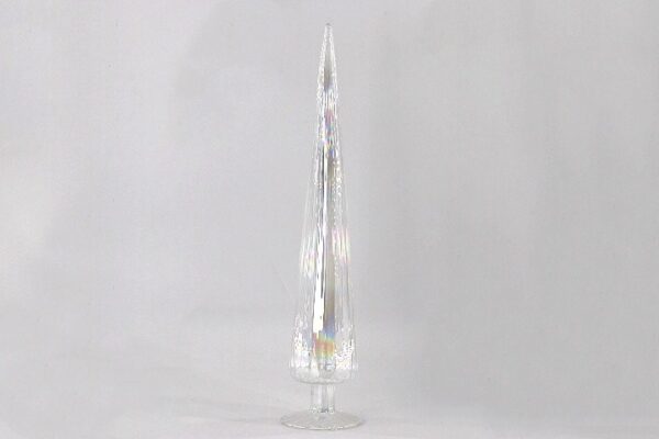 Clear Crystal Glass Tree Topper Finial, Transparent Icicle Christmas Tree Topper Decoration