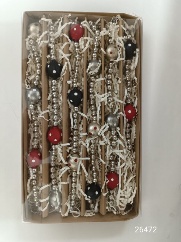 Boxed Set of Mini Glass Christmas Ornaments, Vintage Style Assorted Baubles Gift Box Wholesale
