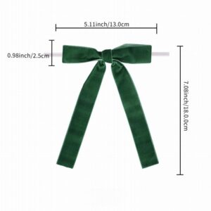 Burgundy Velvet Christmas Tree Bow with Long Streamer Tails, Wine Red Ribbon Bow Ornament for Holiday Decor, Wholesale