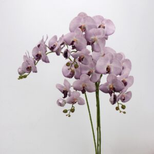 Lavender Purple Artificial Phalaenopsis Orchid Stems Set, Faux Butterfly Orchid Arrangement for Home Wedding Decor, Wholesale