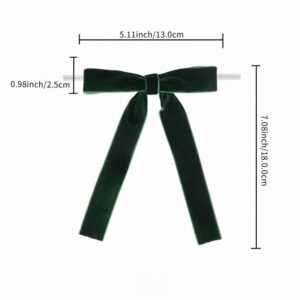 Burgundy Velvet Christmas Tree Bow with Long Streamer Tails, Wine Red Ribbon Bow Ornament for Holiday Decor, Wholesale
