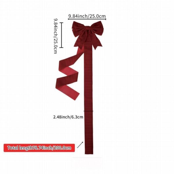 Burgundy Curly Ribbon Christmas Pick, Wavy Velvet Streamer Accent for Xmas Tree Wreath and Floral Arrangement, Wholesale