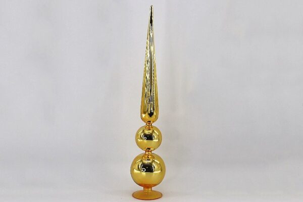 Gold Mercury Glass Ball Tree Topper Finial, Elegant Christmas Tree Topper Ornament Wholesale