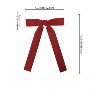 Black Velvet Long Tail Christmas Bow, Large Ribbon Tree Ornament for Gothic Holiday and Home Decor, Wholesale