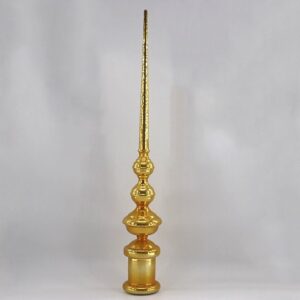 Gold Mercury Glass Tree Topper Finial, Ornate Vintage Christmas Tree Topper Ornament Wholesale