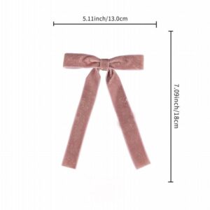 Burgundy Velvet Mini Christmas Bow, Short Tail Ribbon Ornament for Gift Craft Wreath and Table Decor, Wholesale