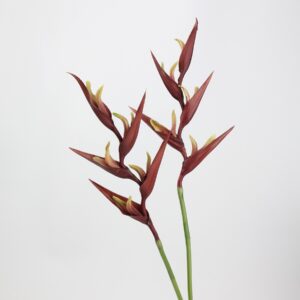 Yellow Artificial Heliconia Stems Set of 2, Faux Tropical Lobster Claw Branches for Summer Home Decor, Wholesale