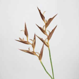 Yellow Artificial Heliconia Stems Set of 2, Faux Tropical Lobster Claw Branches for Summer Home Decor, Wholesale