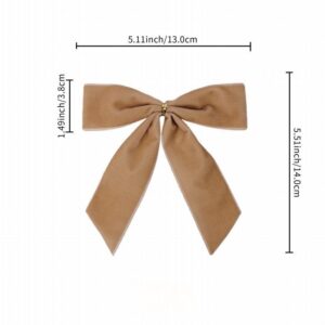 Burgundy Velvet Christmas Tree Bow, Wine Red Ribbon Ornament for Holiday Wreath Garland and Home Decor, Wholesale