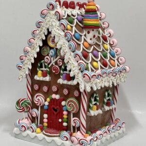 Candy Covered Gingerbread House Christmas Decor, Sweet Clay Dough Christmas Village House Wholesale