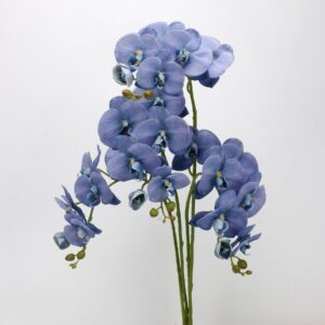 Lavender Purple Artificial Phalaenopsis Orchid Stems Set, Faux Butterfly Orchid Arrangement for Home Wedding Decor, Wholesale