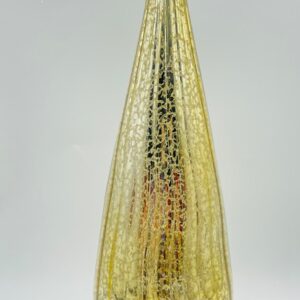 Gold Mercury Glass Christmas Tree Figurine with Ceramic Base, Vintage Tabletop Holiday Decor Wholesale
