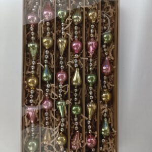 Assorted Mini Glass Finial Ornament Gift Box, Vintage Christmas Tree Baubles Set Wholesale