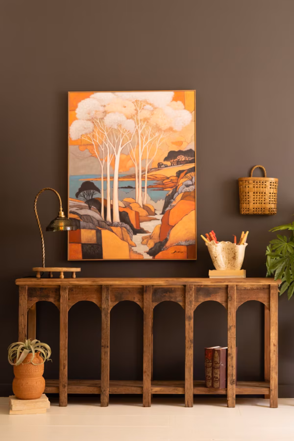 Reclaimed Wood Multi-Arched Console