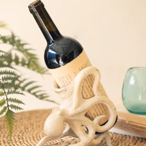 Cast Iron Octopus Wine Bottle Holder